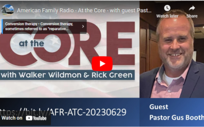 PASTOR GUS BOOTH GUEST ON AFR AT THE CORE